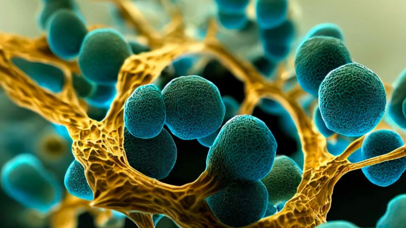 A microscopic image of Candida auris is shown.